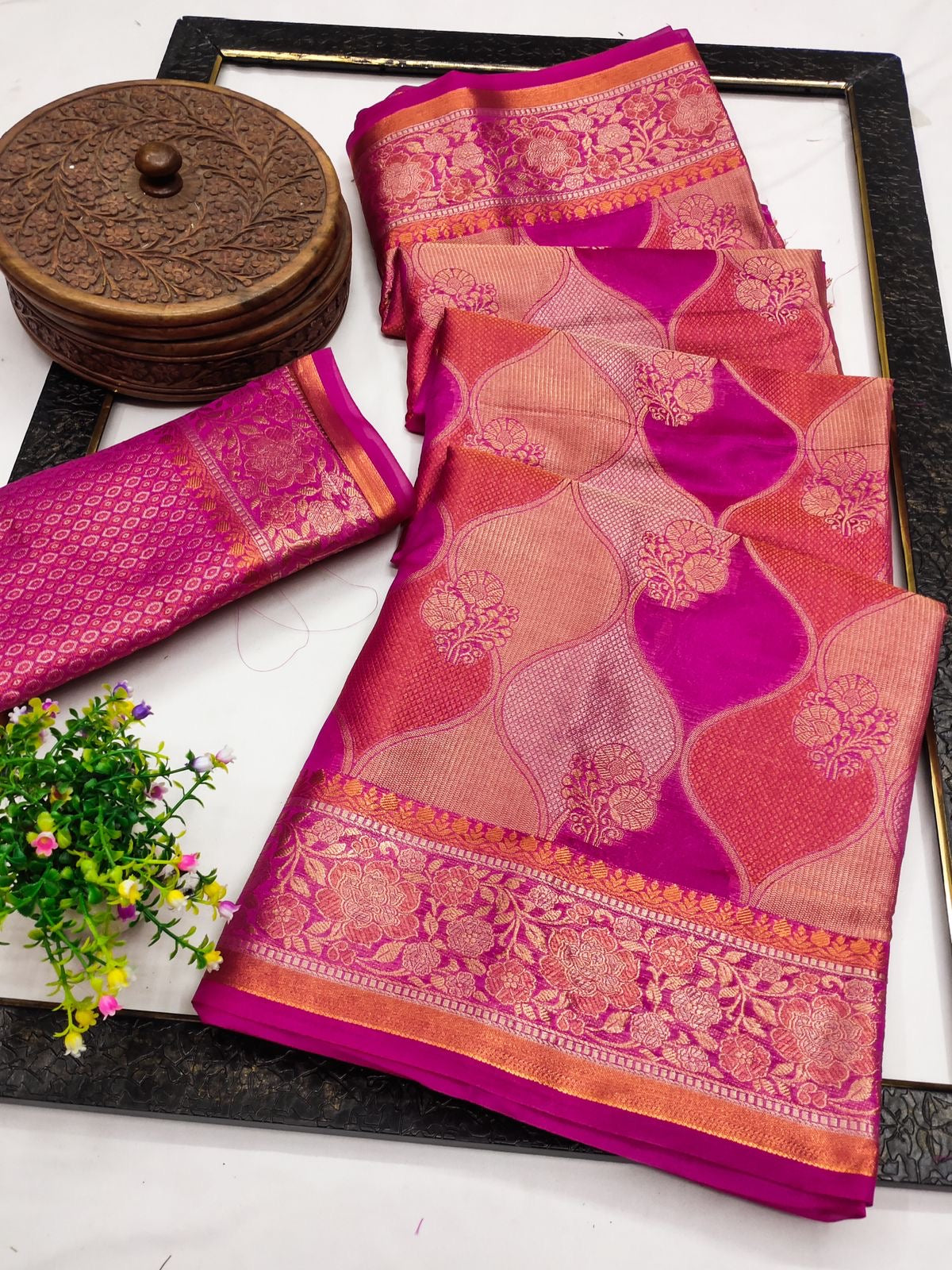 Sanvi Banarasi Silk Saree Collection (Pack Of 6)