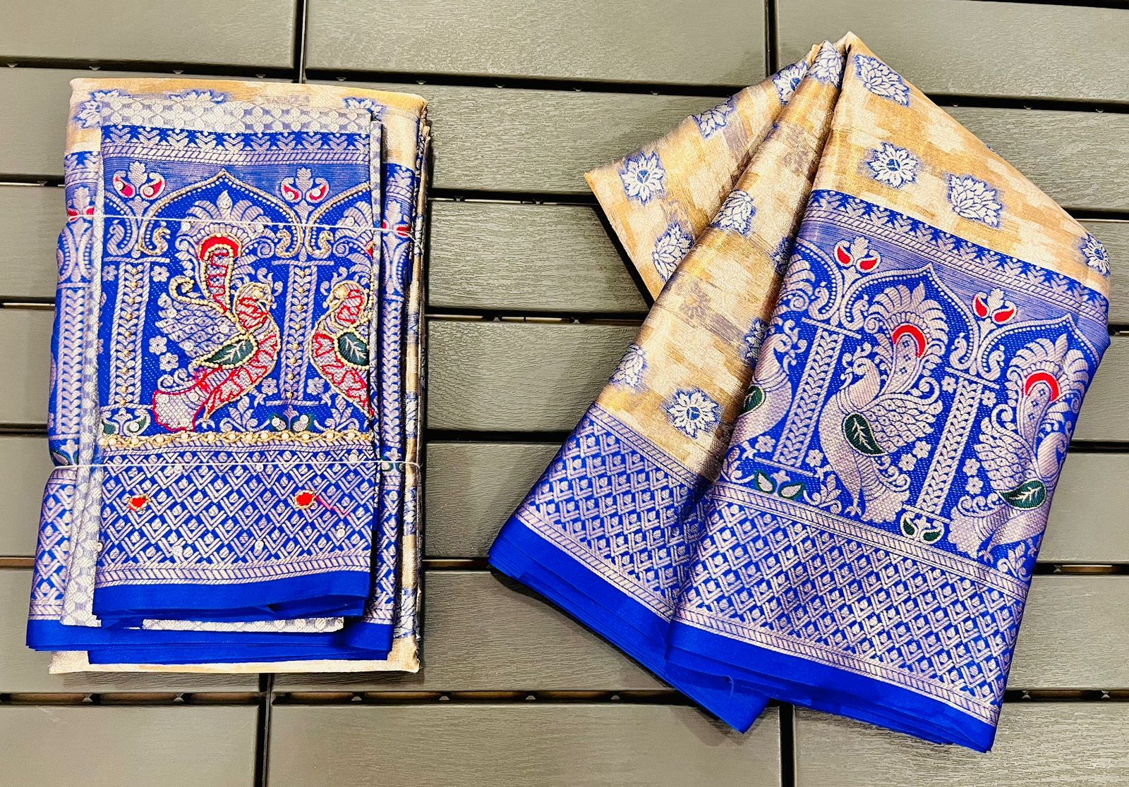 Banarasi Kanjivaram Tissue Pattu Silk Sarees | Sadika