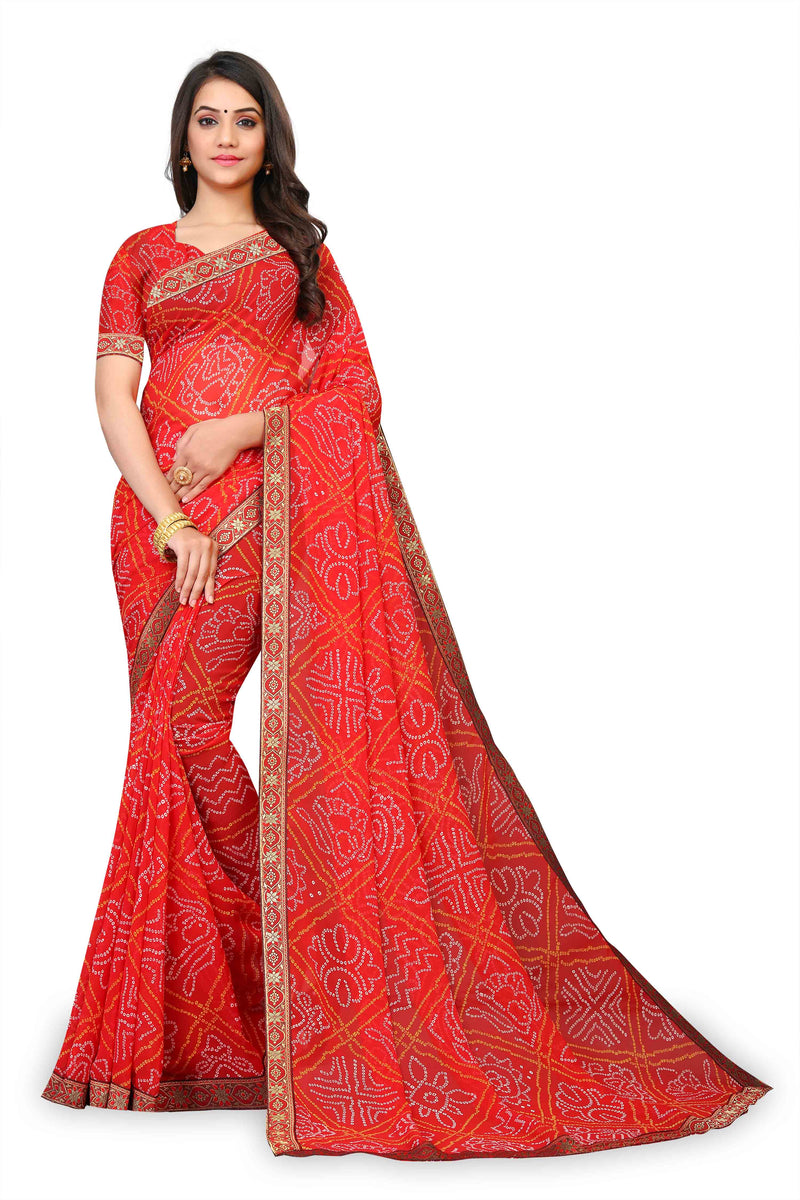 bandhani saree designs latest collection