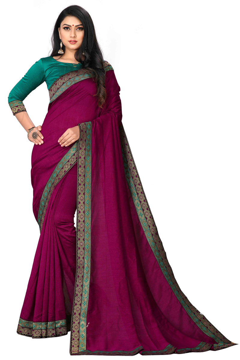 designer silk saree with two lace trending saree 2023