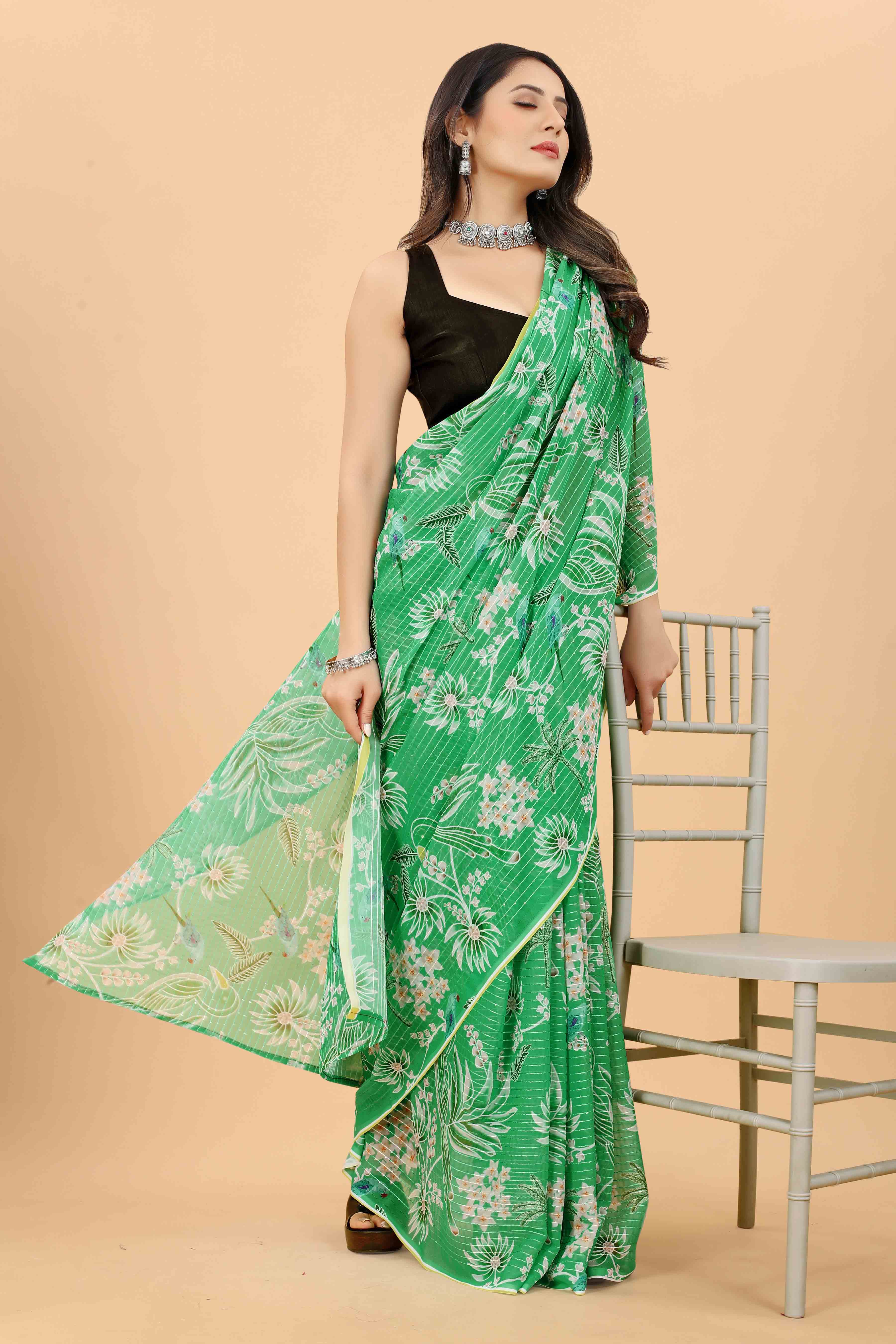 Ankita Sequence Georgette Saree Collection (Pack Of 4)