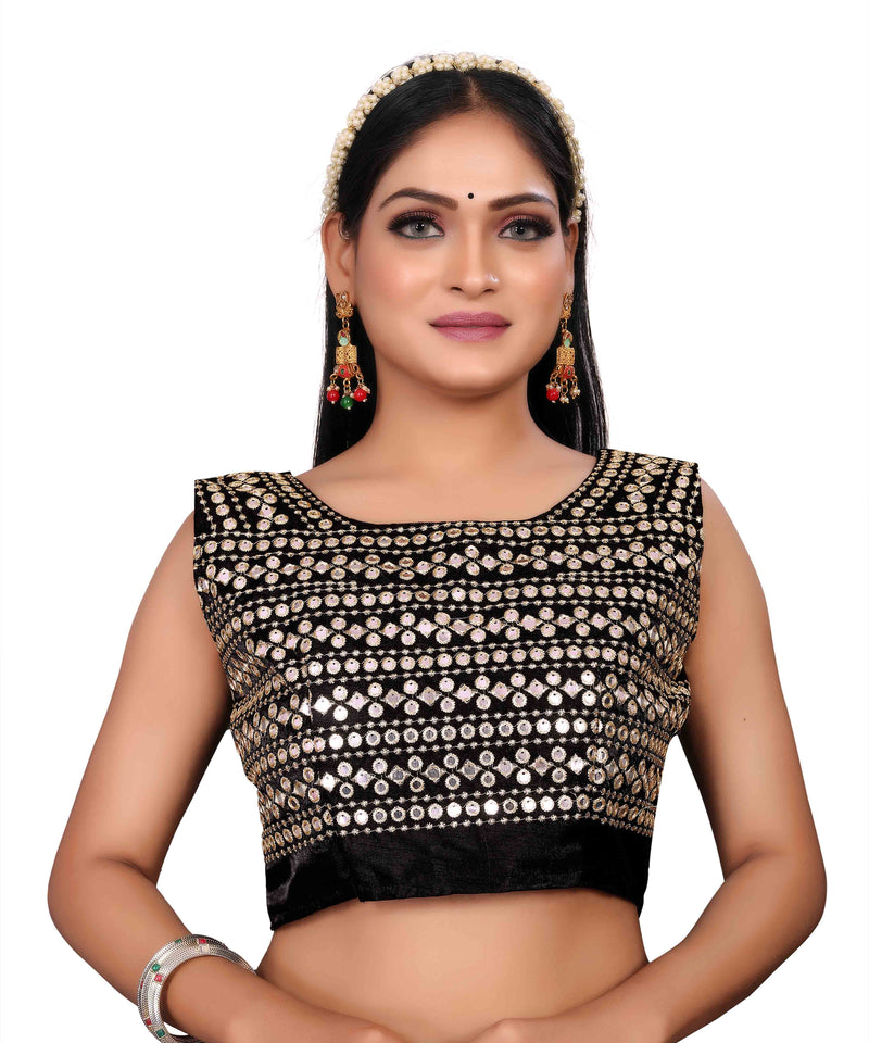 Free sequence Work Blouse With Saree