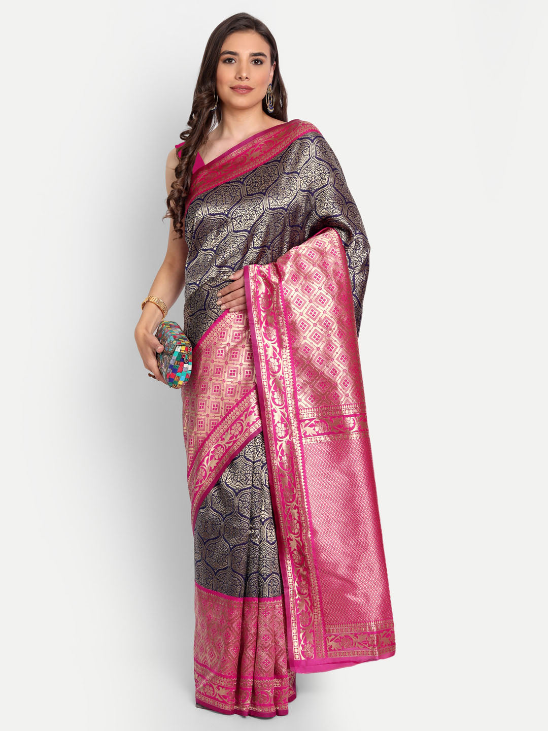 Manohari Banarasi Silk Saree Collection (Pack Of 4)