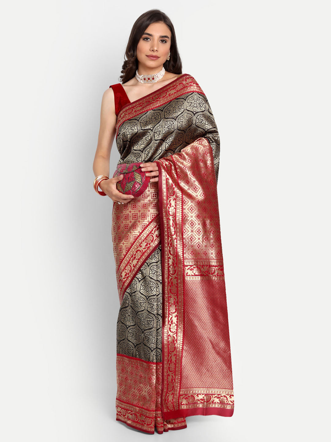 Manohari Banarasi Silk Saree Collection (Pack Of 4)