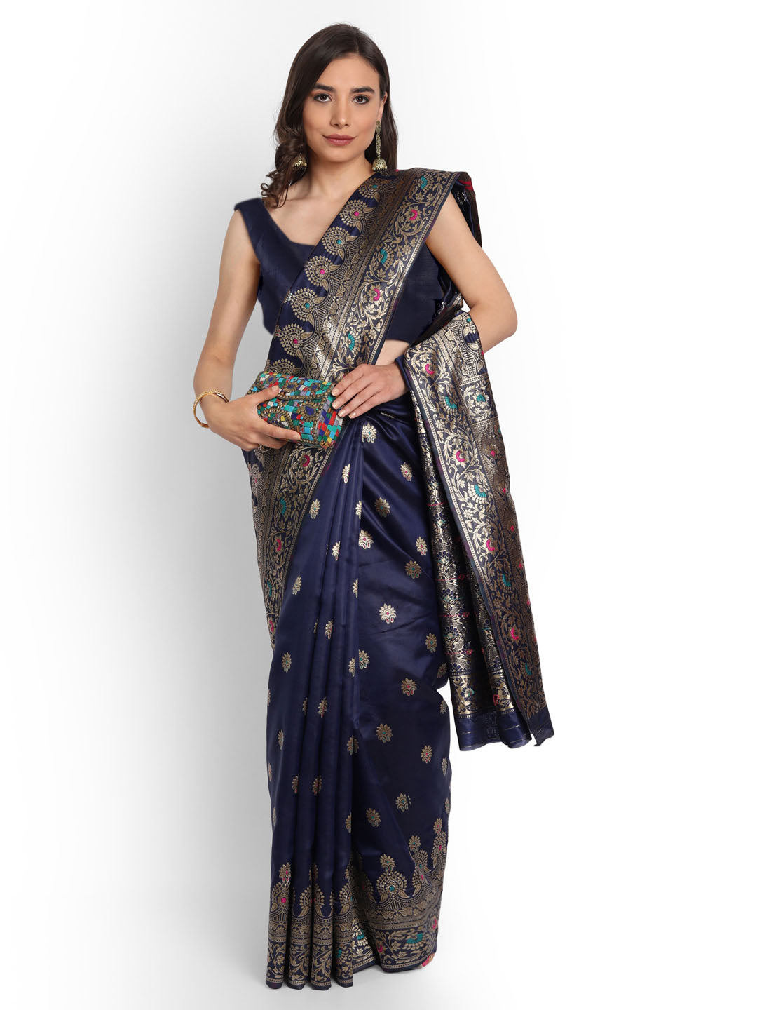 Prachi Banarasi Jacquard Silk Saree Collection (Pack Of 5)