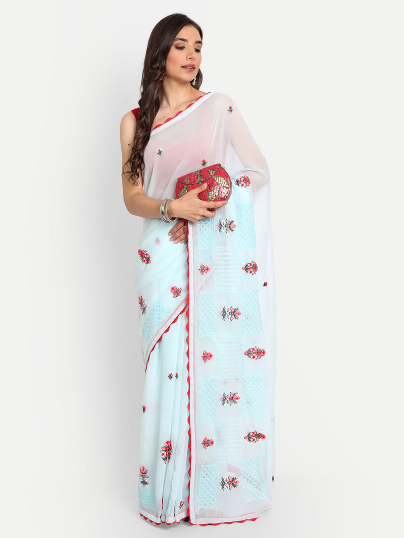 embroidery sarees designs