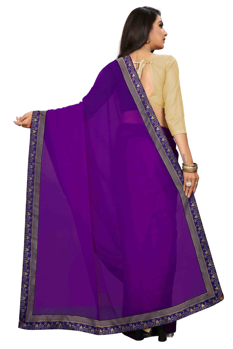 Casual Saree With attach free Blouse