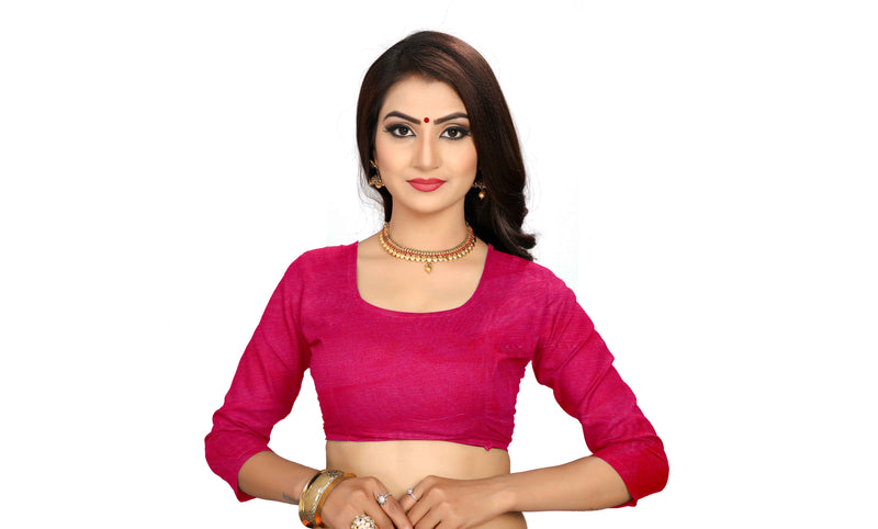 Rani Pink Cotton Banglori blouse