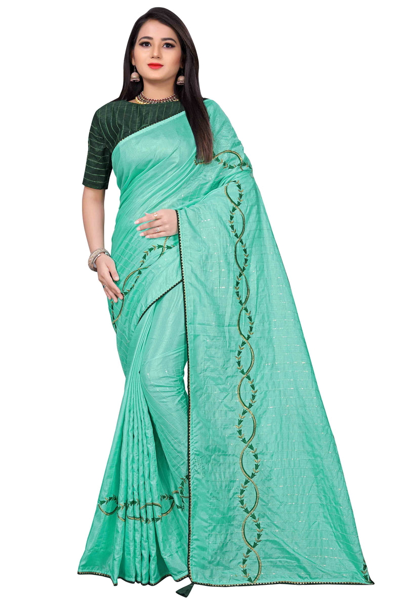 designer dola silk saree with free pallu latkan